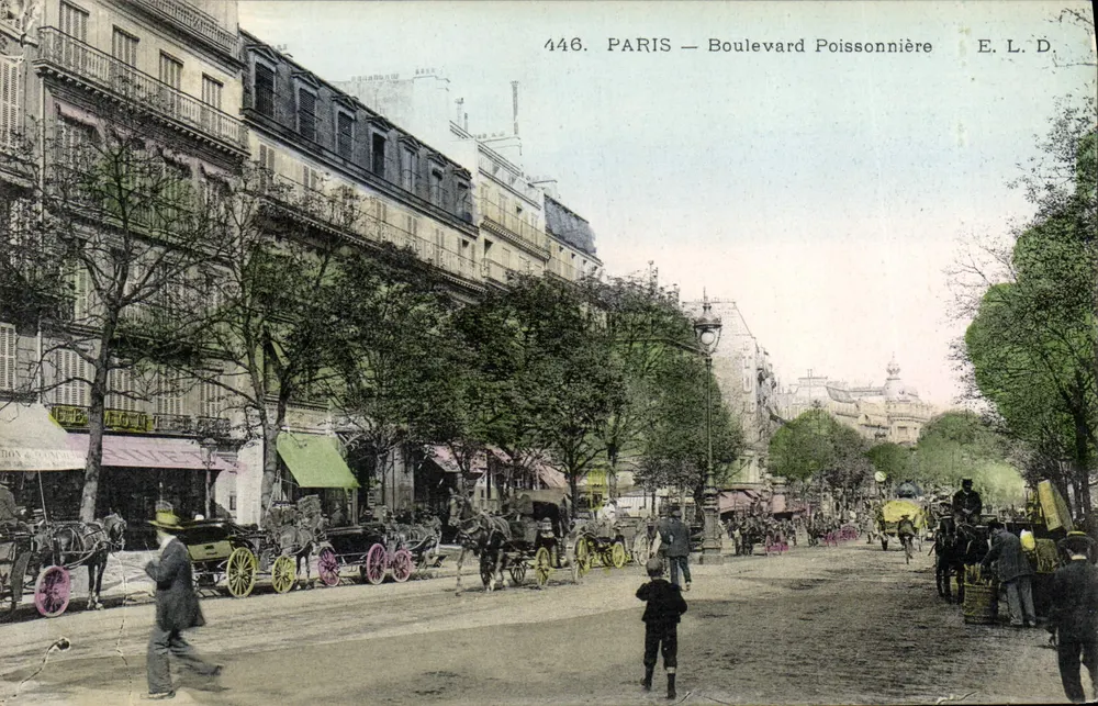 Paris — Boulevard Poissonnière — E. L. D. n°446 - Frente