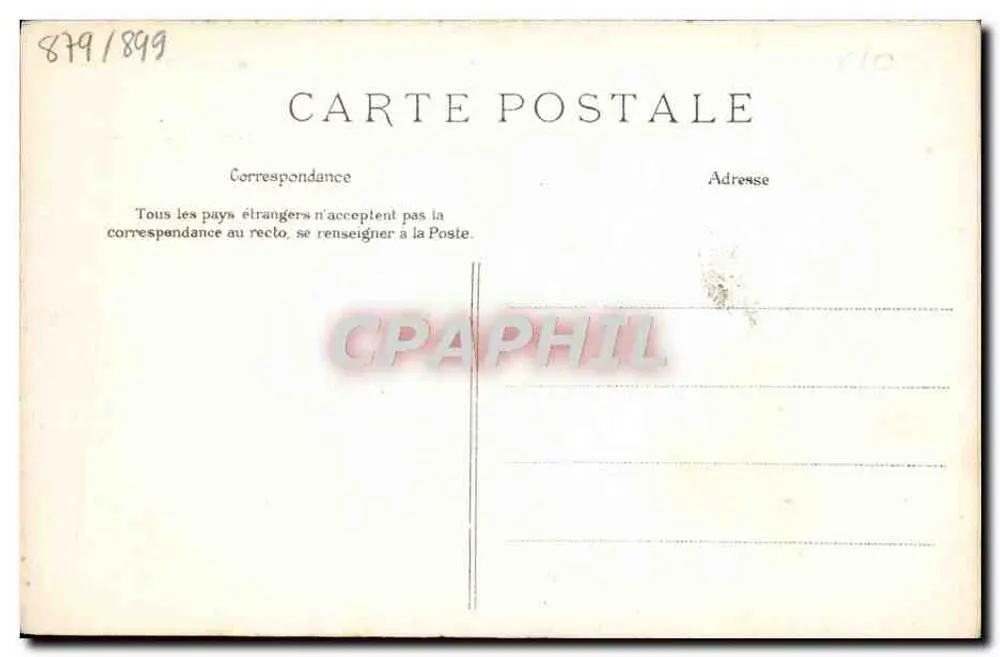 Paris — Boulevard Poissonnière — E. L. D. n°446 - Verso