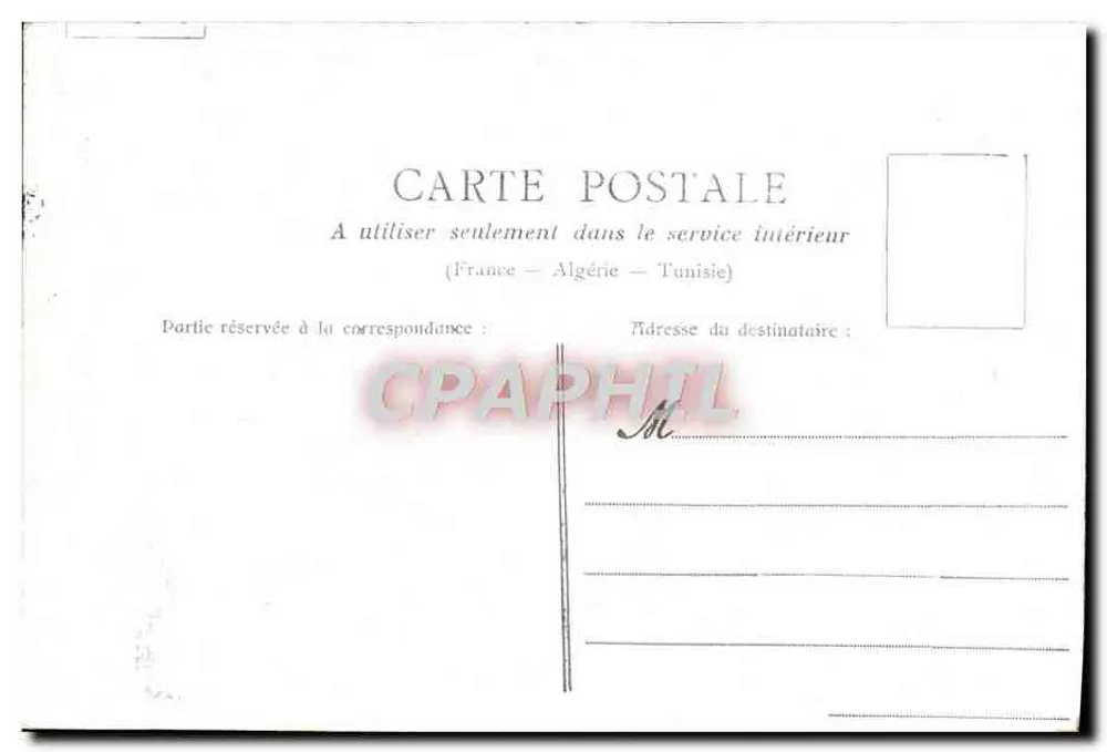 Paris — A Trinité — Editor não identificado, número de série não visível - Verso