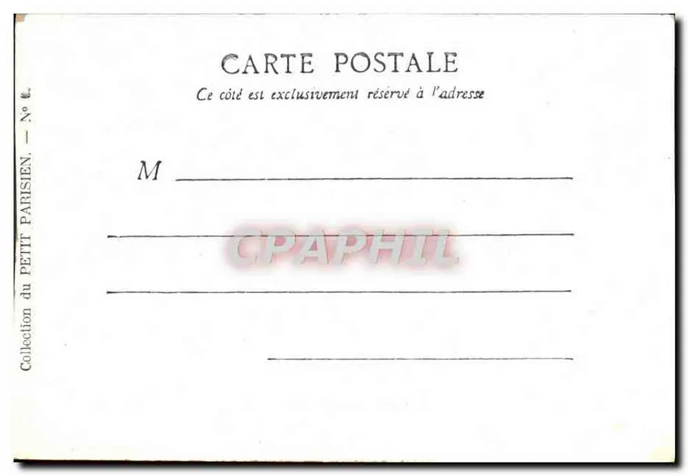 Paris — A avenida dos Campos Elísios — Jardim de Paris - Verso