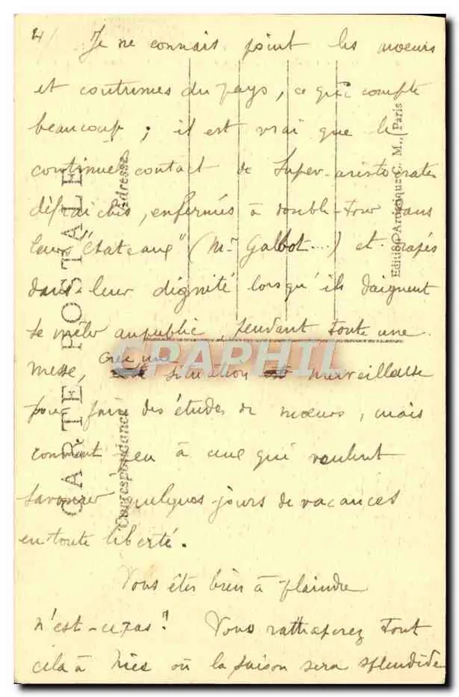 Paris - Estátua da República - C.M. 41 - Verso