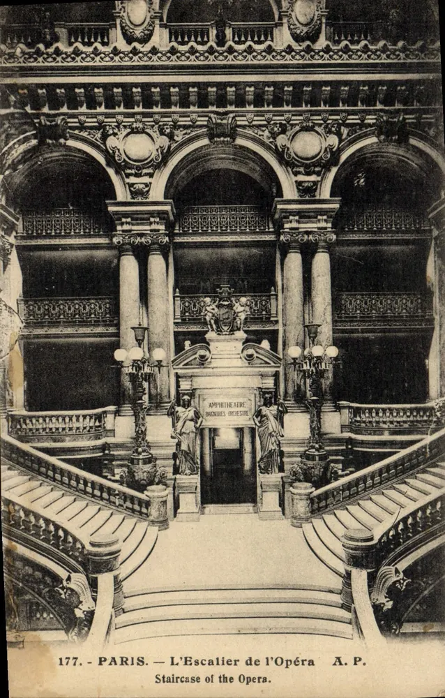 Paris — Escada da Ópera — A.P. n°177 - Frente