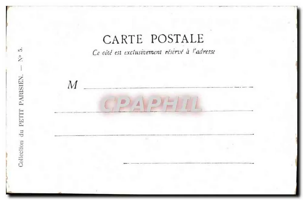 Paris — A Place de la République — Coleção do Petit Parisien, N° 5 - Verso