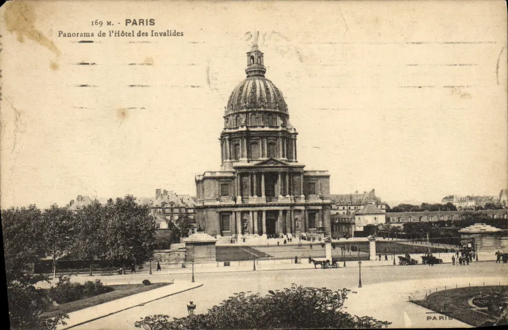 Paris - Panorama do Hotel dos Invalidos — editor Paris, n° 169 M. - Frente