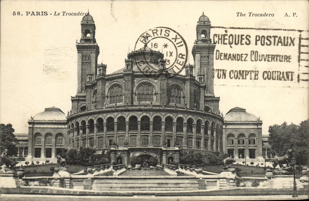 PARIS - Le Trocadéro — wydawca A.P. n°56 - Awers