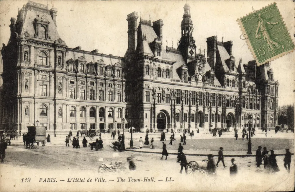PARIS — O Hotel de Ville — The Town-Hall — LL. — n° 119 - Frente
