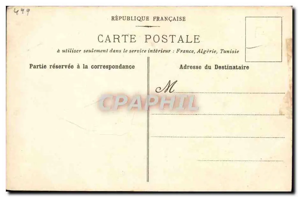 Ilha dos Cisnes — vista da Seine com a Torre Eiffel no fundo — editor não identificado, n° de série 449 - Verso