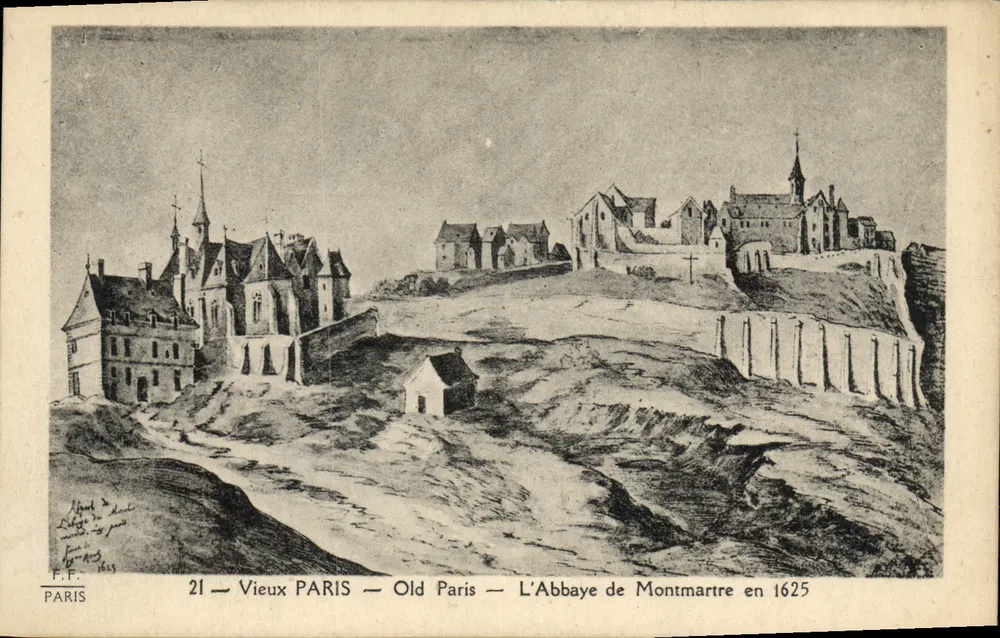 Das Kloster Montmartre im Jahr 1625 — Altes Paris — F.F. — n°21 - Vorderseite