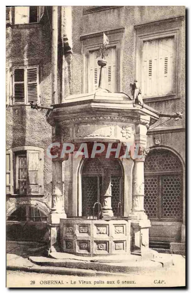 Obernai - Der Alte Brunnen mit Sechs Eimern — CAP. - Vorderseite