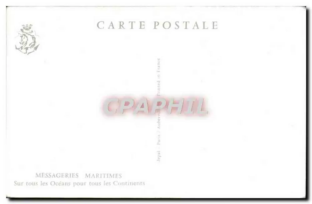 Arc de Triomphe — Paris — Messageries Maritimes - Rückseite