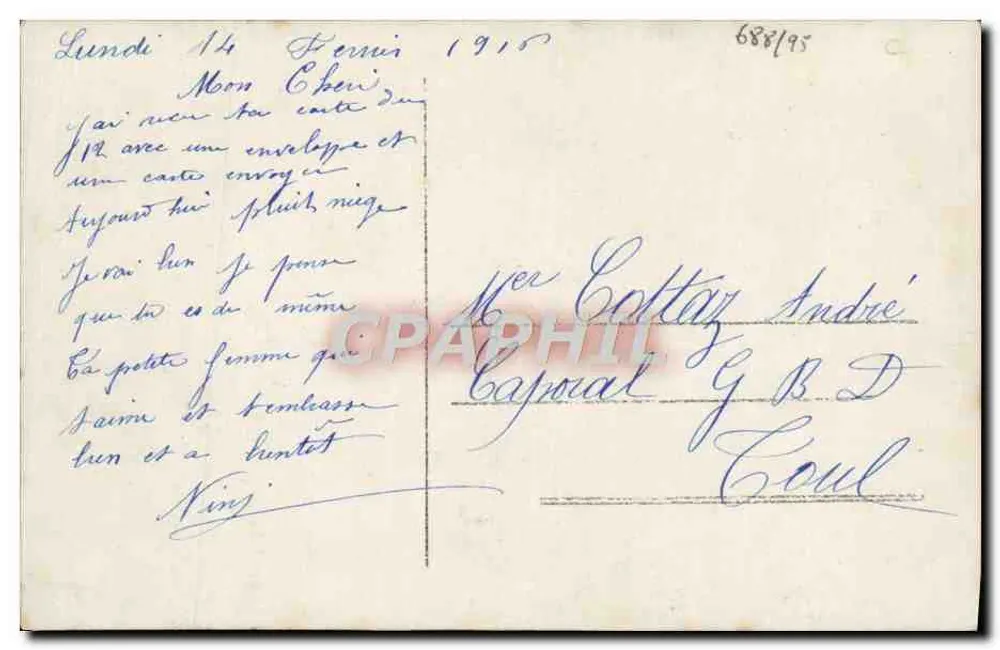 Paris inundado — Rue de Bièvre — editor GMB - Verso