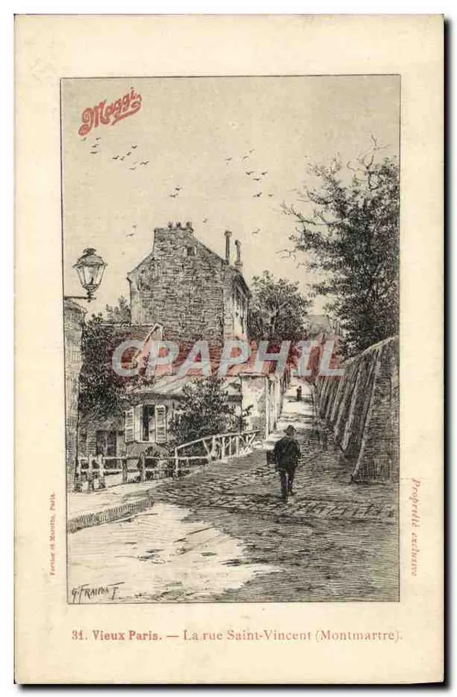 Alt-Paris — Rue Saint-Vincent (Montmartre) — Maggi's - Vorderseite