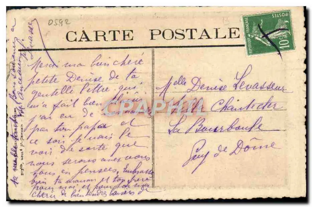 Vista de Paris — Notre-Dame e a Sena — C. Minet, S.C.P. n° 44 - Verso