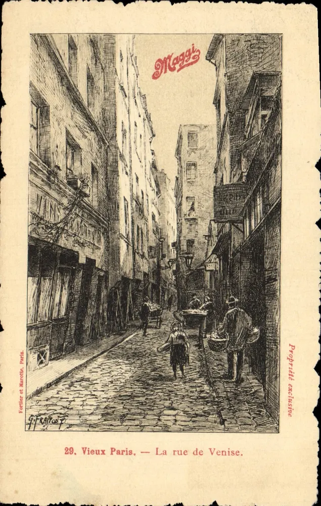 Alt-Paris — La rue de Venise — Forlier et Marolle, Paris, n°29 - Vorderseite