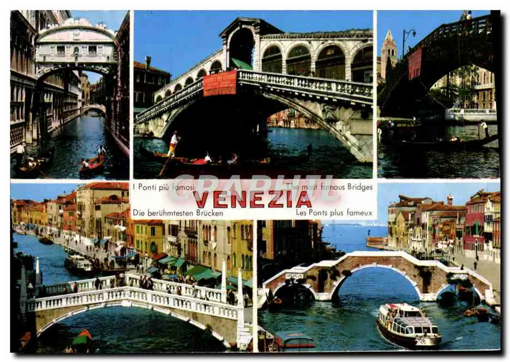 Venezia — I Ponti più famosi — Ediz. ARDO - Recto