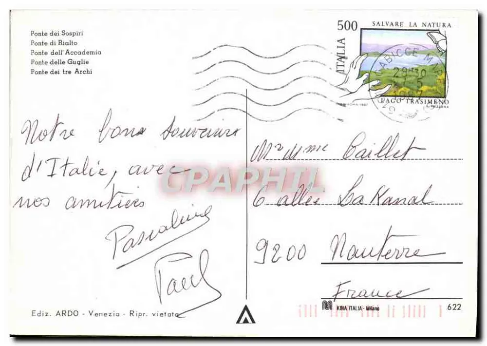 Venezia — I Ponti più famosi — Ediz. ARDO - Verso