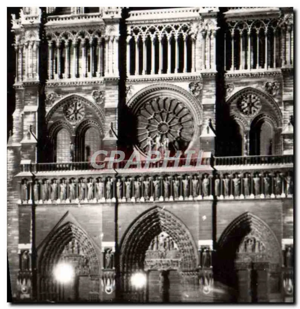 Notre-Dame de Paris — iluminada — Edições de Arte 'MON' Paris - Frente