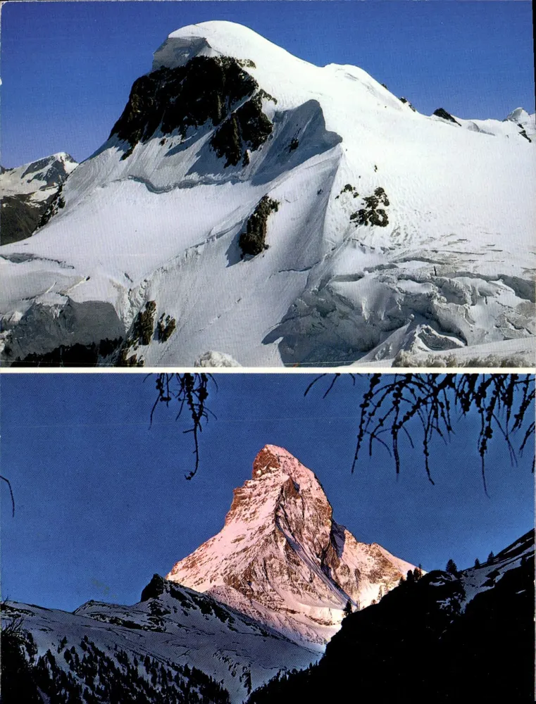 Matterhorn — dwie widoki — Photo Klopfenstein, Zermatt - Awers