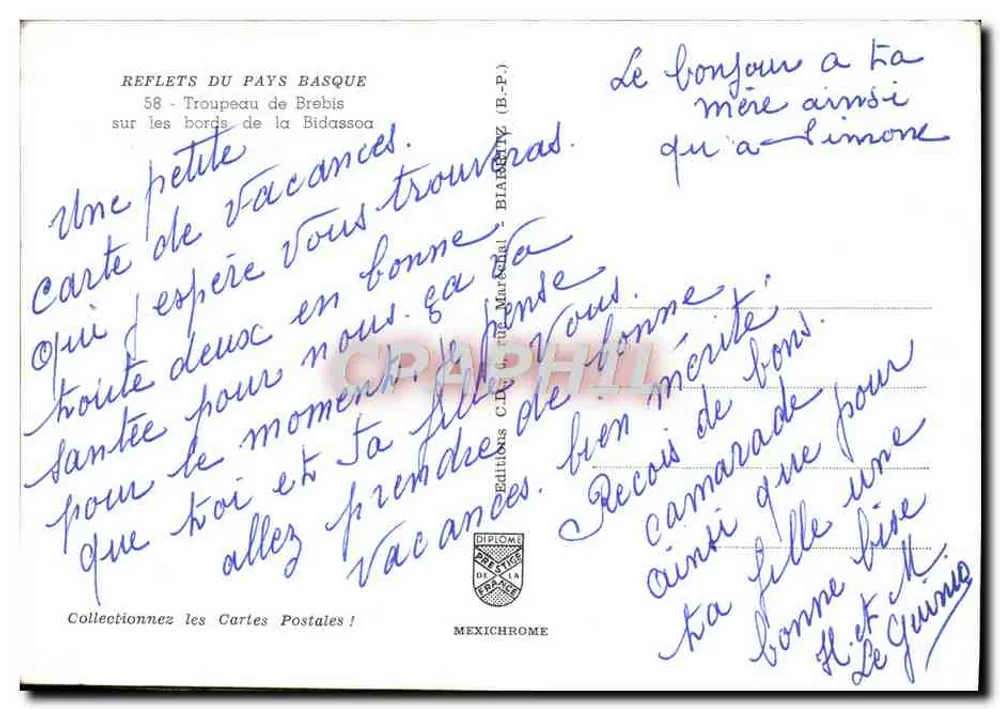 Schafherde an den Ufern der Bidassoa — REFLETS DU PAYS BASQUE, n°58 — Éditions Diplômes de la Basque - Rückseite