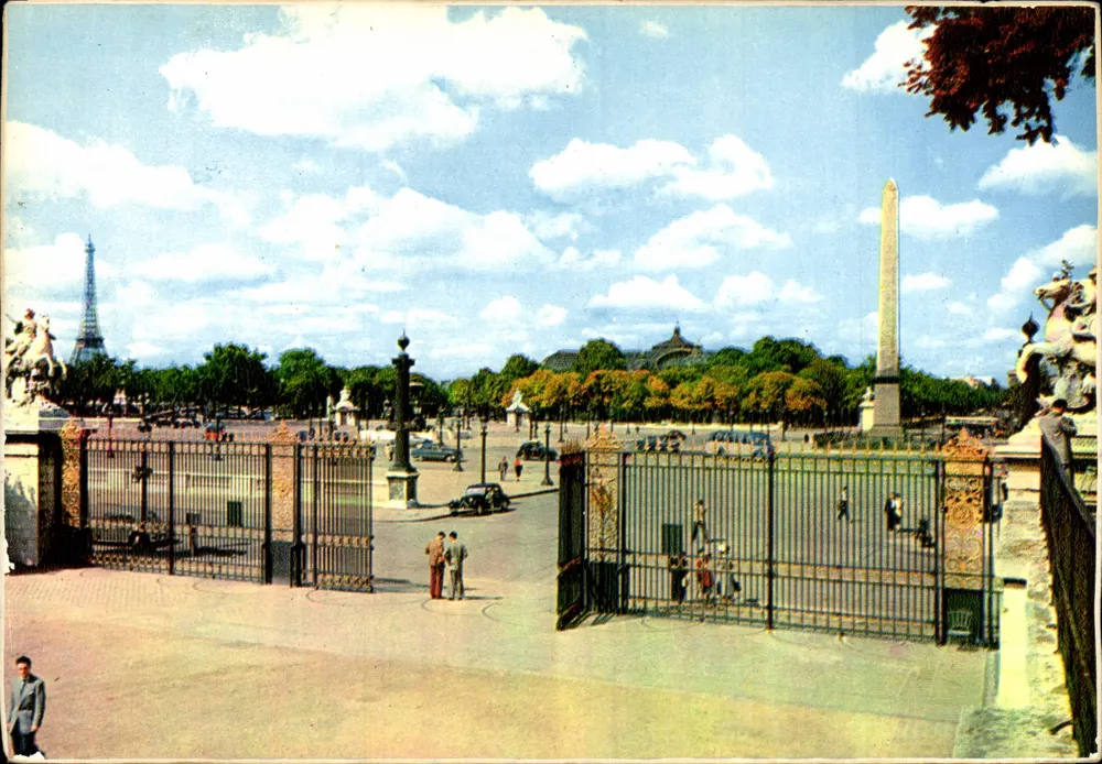 Place de la Concorde — vista desde as grades — editor Ganycolor, n°8009 - Frente