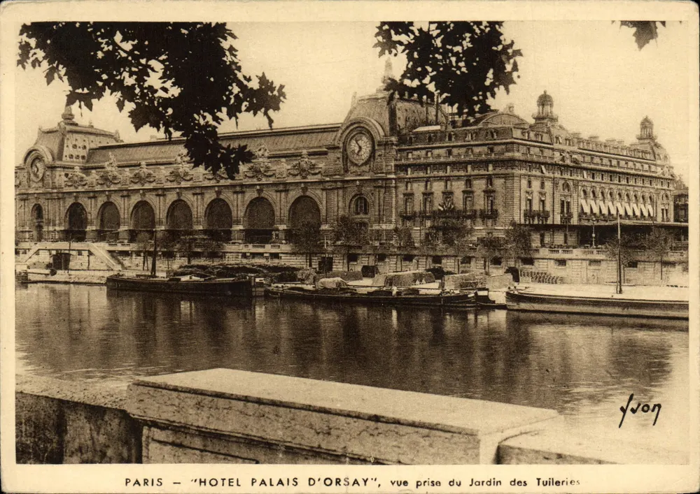 Paris — Hotel Palais d'Orsay — Aufnahme vom Jardin des Tuileries, Verlag Les Editions d'Art, Nr. 44 - Vorderseite