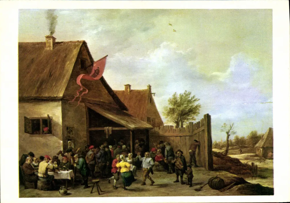 Kermesse — Gemälde von David Teniers dem Jüngeren (1610–1694) — Editions des Malhurains, Serie 1/10 - Vorderseite