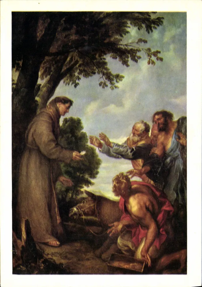 Das Wunder der Eselin — religiöse Szene — ÉDITIONS LA LOTERIE NATIONALE, SÉRIE AO - Vorderseite