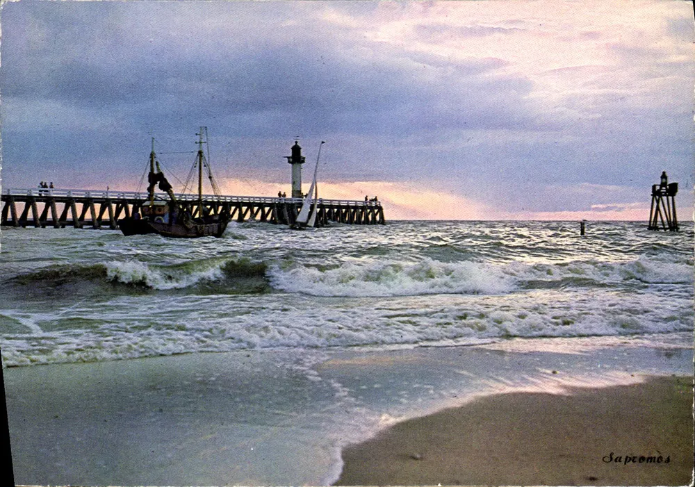 Sonnenuntergang über den Pier — Deauville-Trouville (Calvados) — Sapromos-Ausgabe, Nr. JR-1993 - Vorderseite