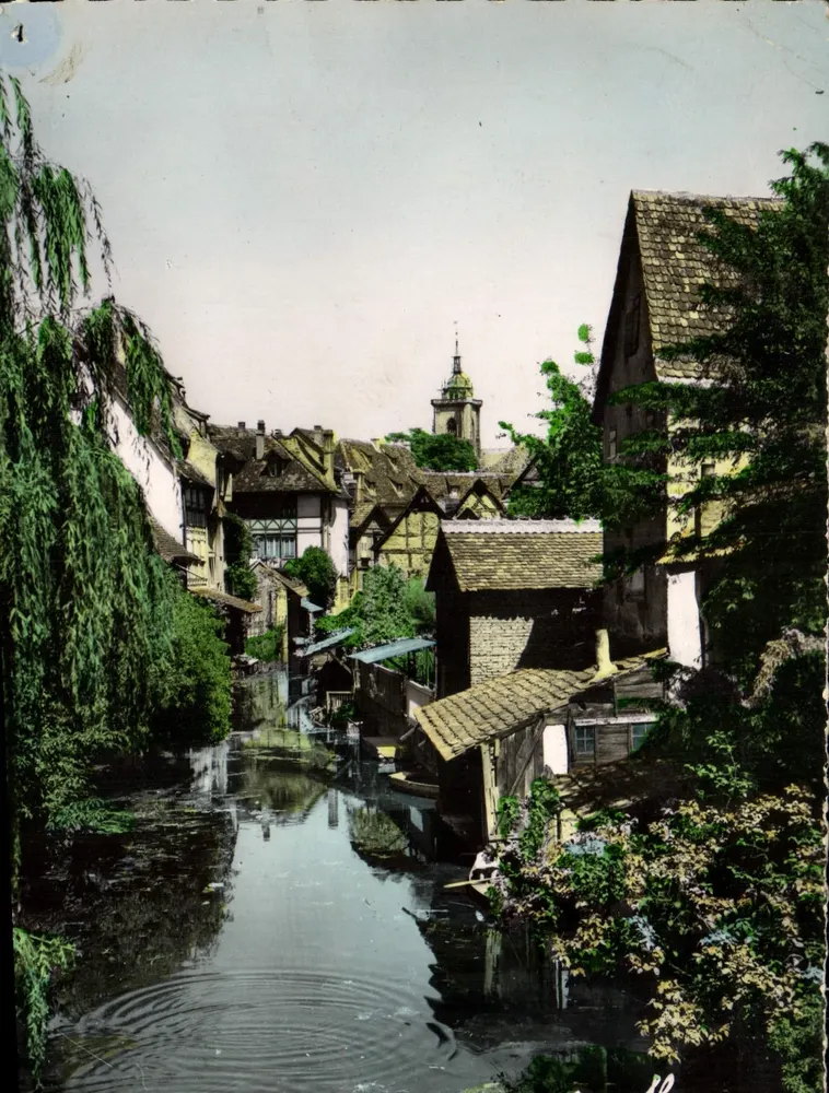 Colmar — vue du canal avec église — Als. 369, éditeur 'L'Art d'Art' - Frente