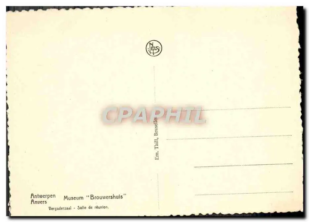 Sala spotkań — Muzeum « Brouwershuis » — Antwerpen - Rewers