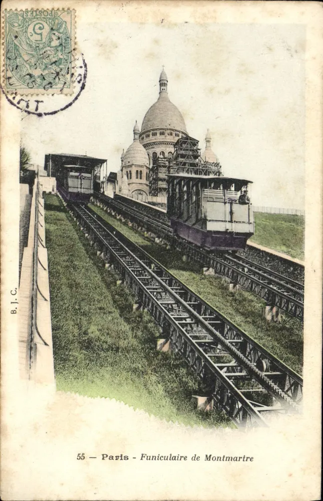 París - Teleférico de Montmartre — B.J.C. n°55 - Anverso