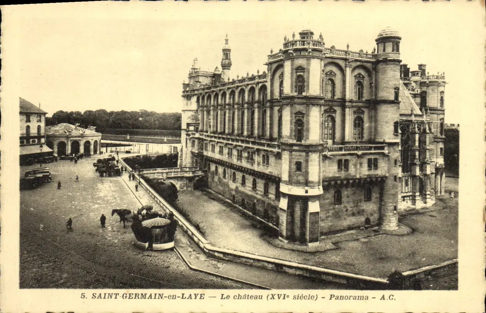 Saint-Germain-en-Laye — O castelo (século XVI) — Panorama — A.C. - Frente