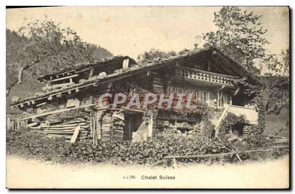 Chalé Suíço — J.J.109 — Jallion frères, Genebra - Frente