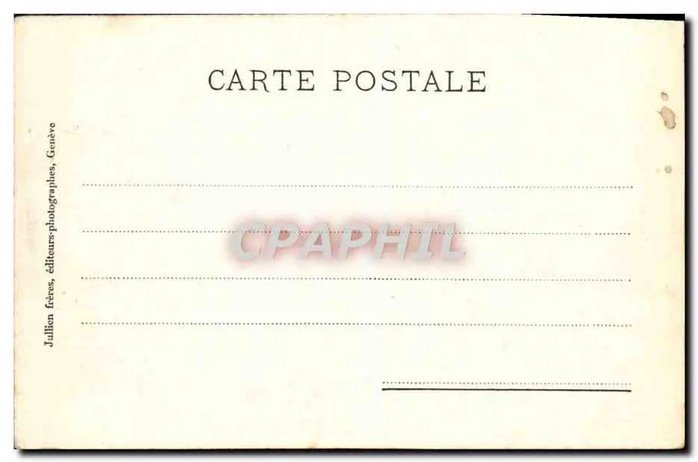 Chalé Suíço — J.J.109 — Jallion frères, Genebra - Verso
