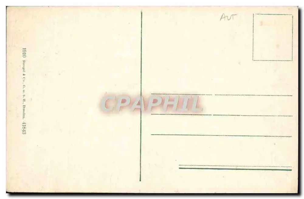 Edmund Grafhütte do Ö.T.C. (2408 m) — refúgio alpino — editor Sengel & Co. (1910) - Verso