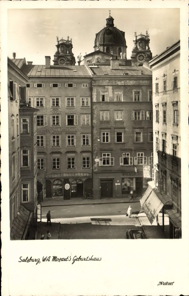 Salzburg, Geburtshaus von W.A. Mozart — Verlag MAKART, Nr. F 65 - Vorderseite