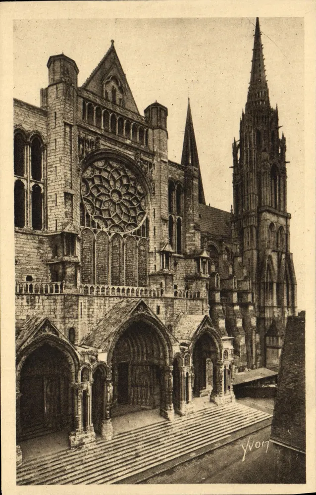 Chartres — Il Portale Nord e la Freccia — Yvory - Recto
