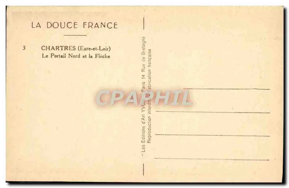 Chartres — Il Portale Nord e la Freccia — Yvory - Verso