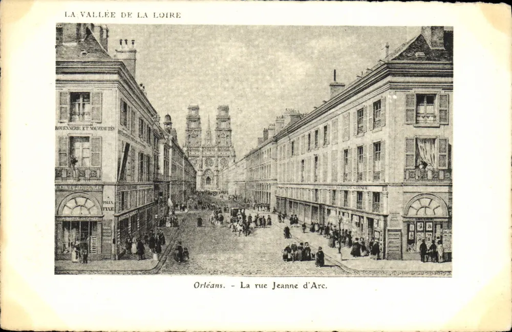 Orléans — A rua Jeanne d'Arc — Edição Artística SUPRA Paris - Frente