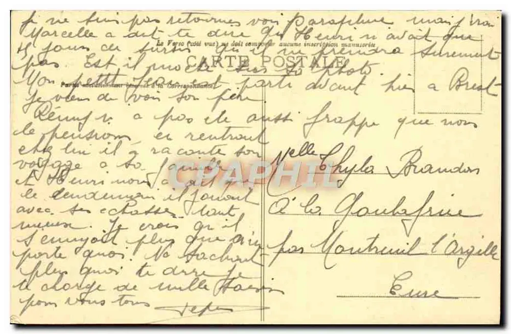 Aquaduto de Maintenon — ruínas de um aqueduto iniciado por Luís XIV — editor (E.-et-L.) n° 598 - Verso