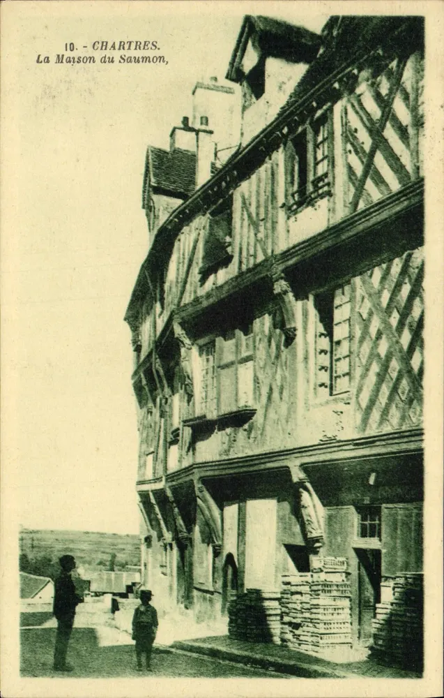 Chartres. A Casa do Salmão — Editor: Livraria Pierre Marchand - Frente