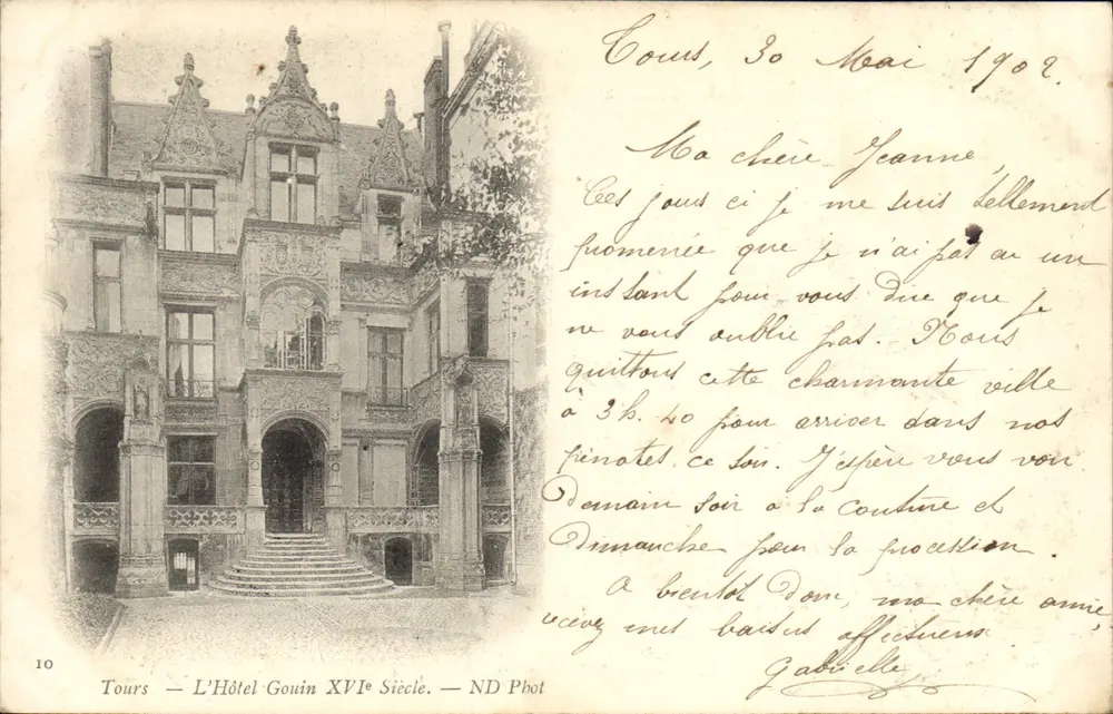 Tours — Hotel Gouin, XVI wiek — ND Fot n°10 - Awers