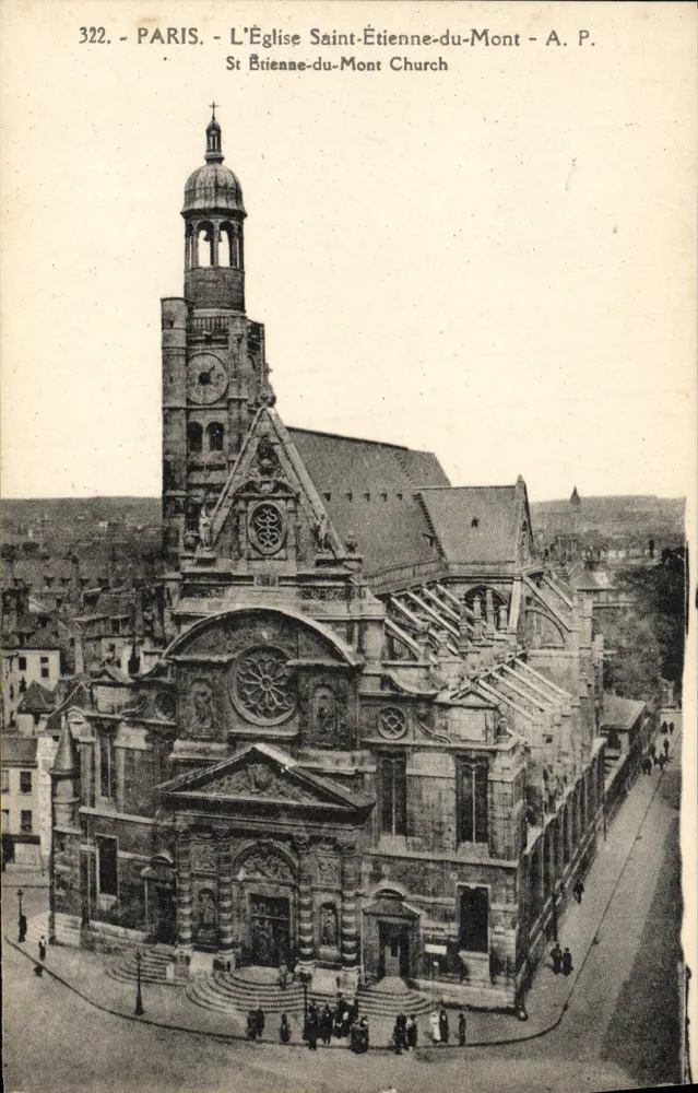 Paris - Die Kirche Saint-Étienne-du-Mont - A.P. - n°322 - Vorderseite