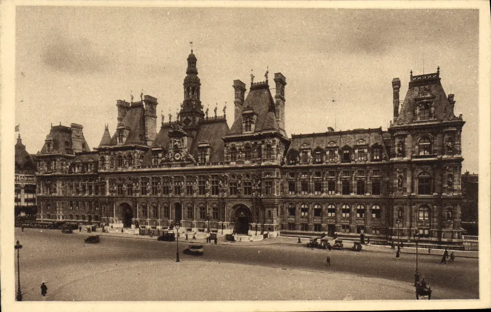 Hôtel de Ville de Paris — vista panorâmica — Lévy & Népudien, Paris - Frente