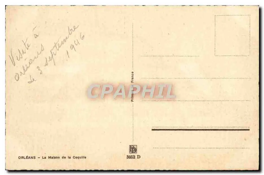 Orléans — A Casa da Concha — Editor: Hardy - Verso