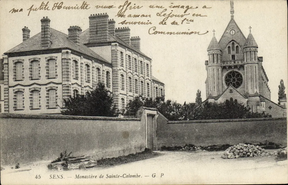 Sens — Mosteiro de Santa Colombe — G. P. - Frente