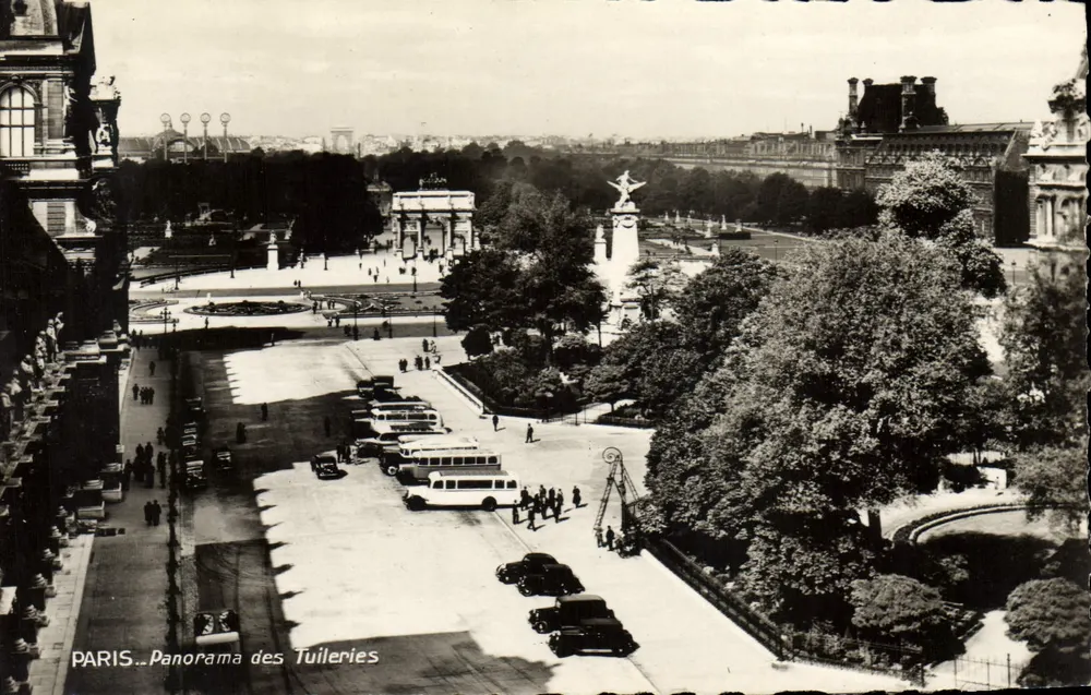 Paris — Panorama das Tuileries — Reprodução Francesa - Frente