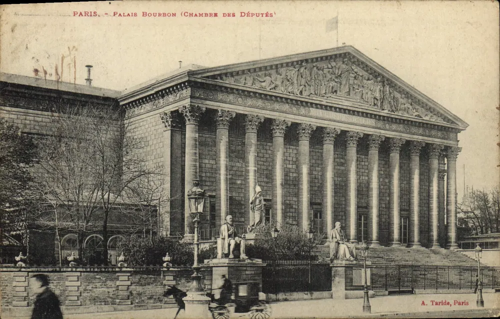 Paris - Palácio Bourbon (Sala dos Deputados) — A. Taride, Paris - Frente