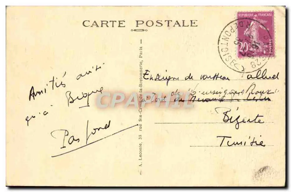 Paris — Notre-Dame — Chimères — éditeur : Paris — n° 139 - Verso