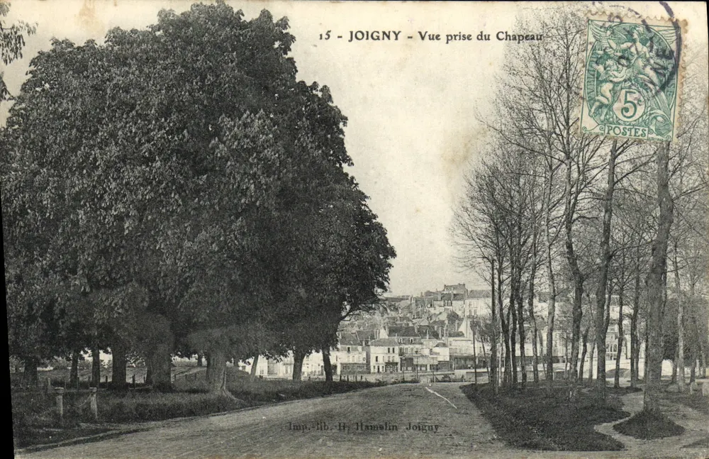 Joigny - Uitzicht genomen vanaf de Hoed — Imp. lib. H. Hamelin Joigny, nr. 15 - Voorkant